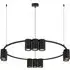 Genesis Circle 10 LED Pendant Light - Black