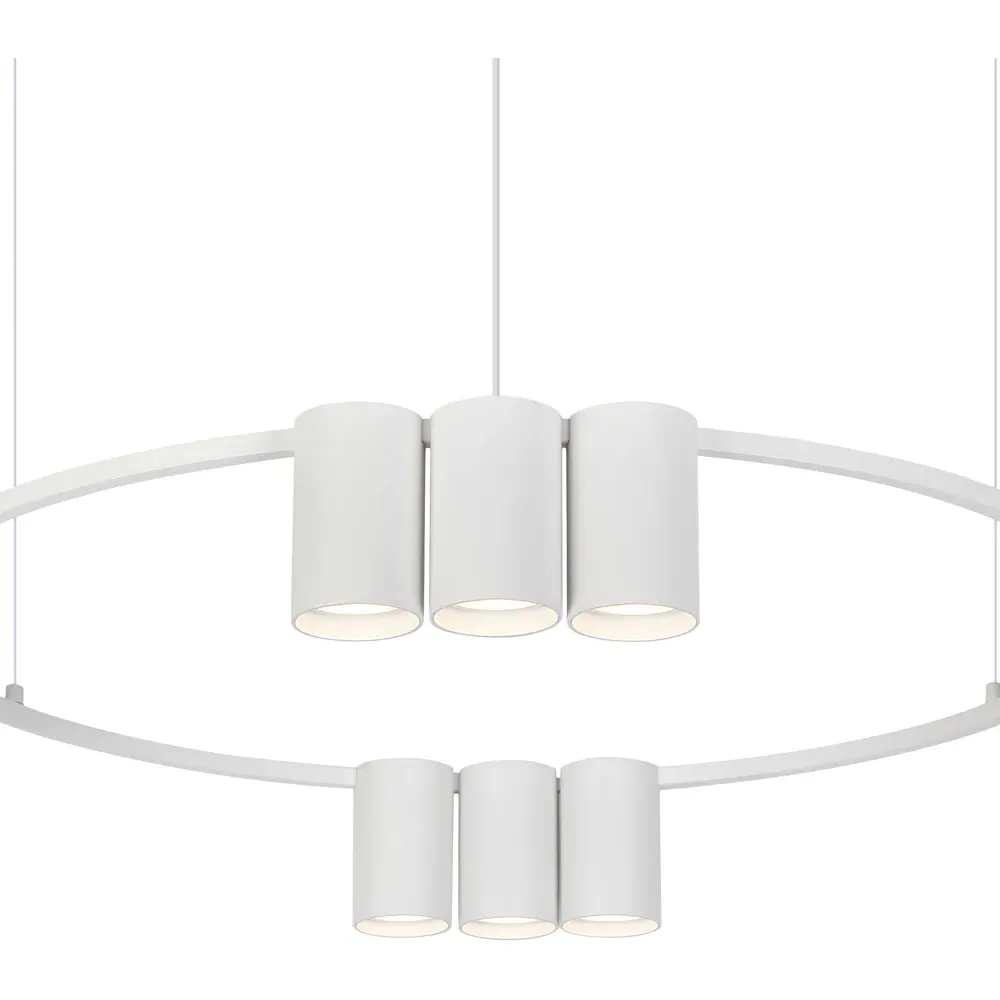 Genesis Circle 10 LED Pendant Light - White