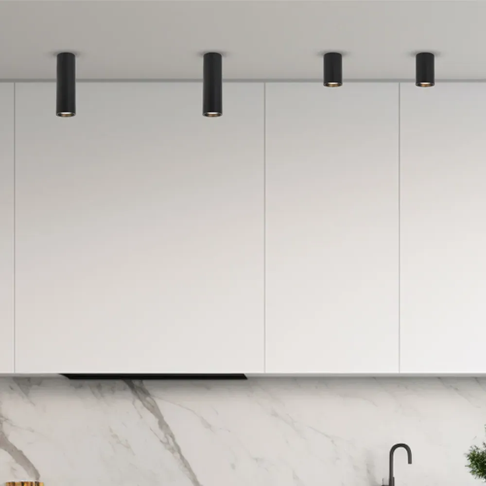 Genesis Cylindrical Spot Light - Black