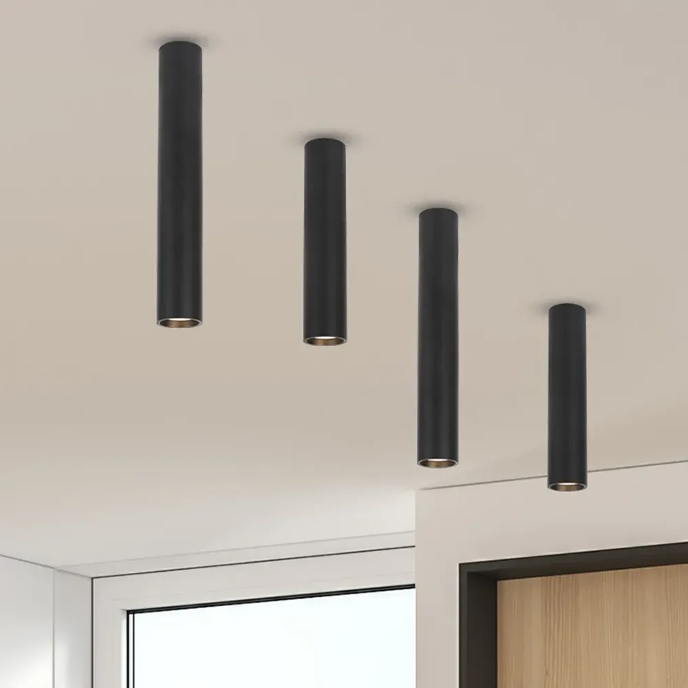 Genesis Cylindrical Spot Light - Black