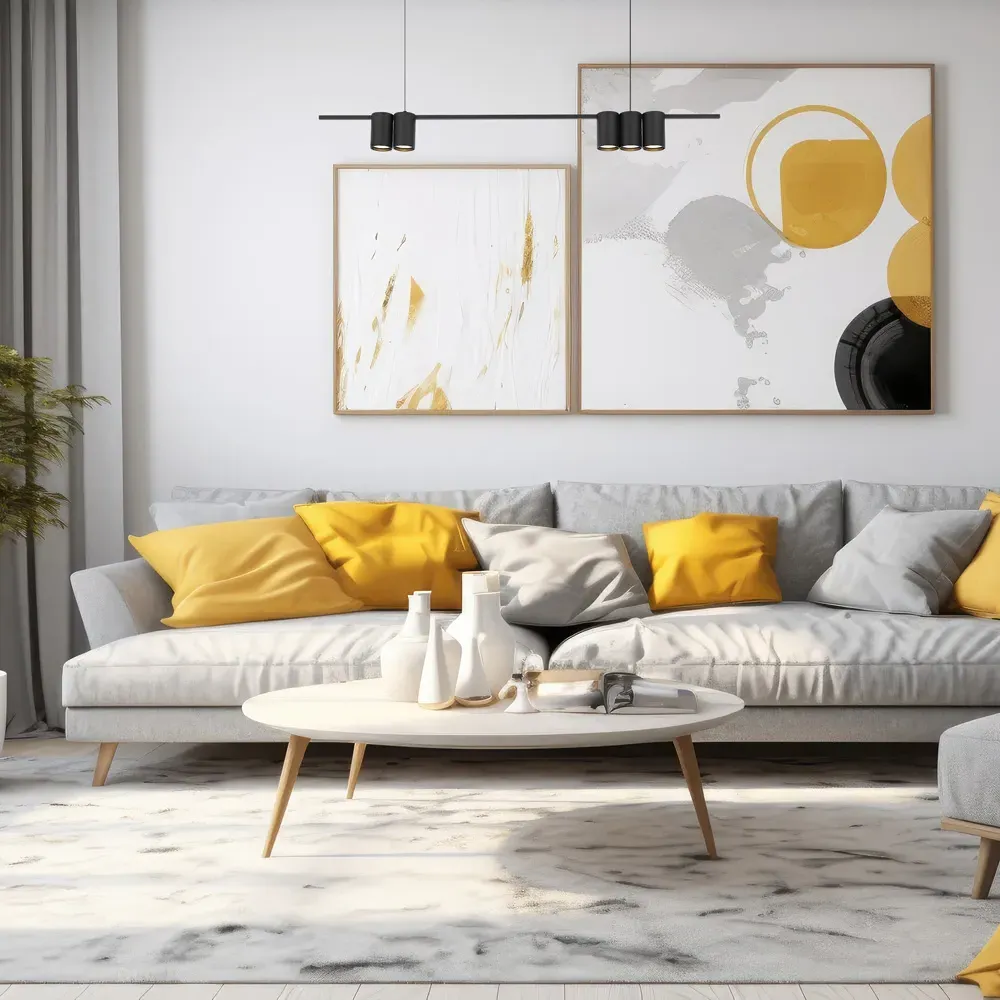 Genesis Strip 5 LED Pendant Light - Black