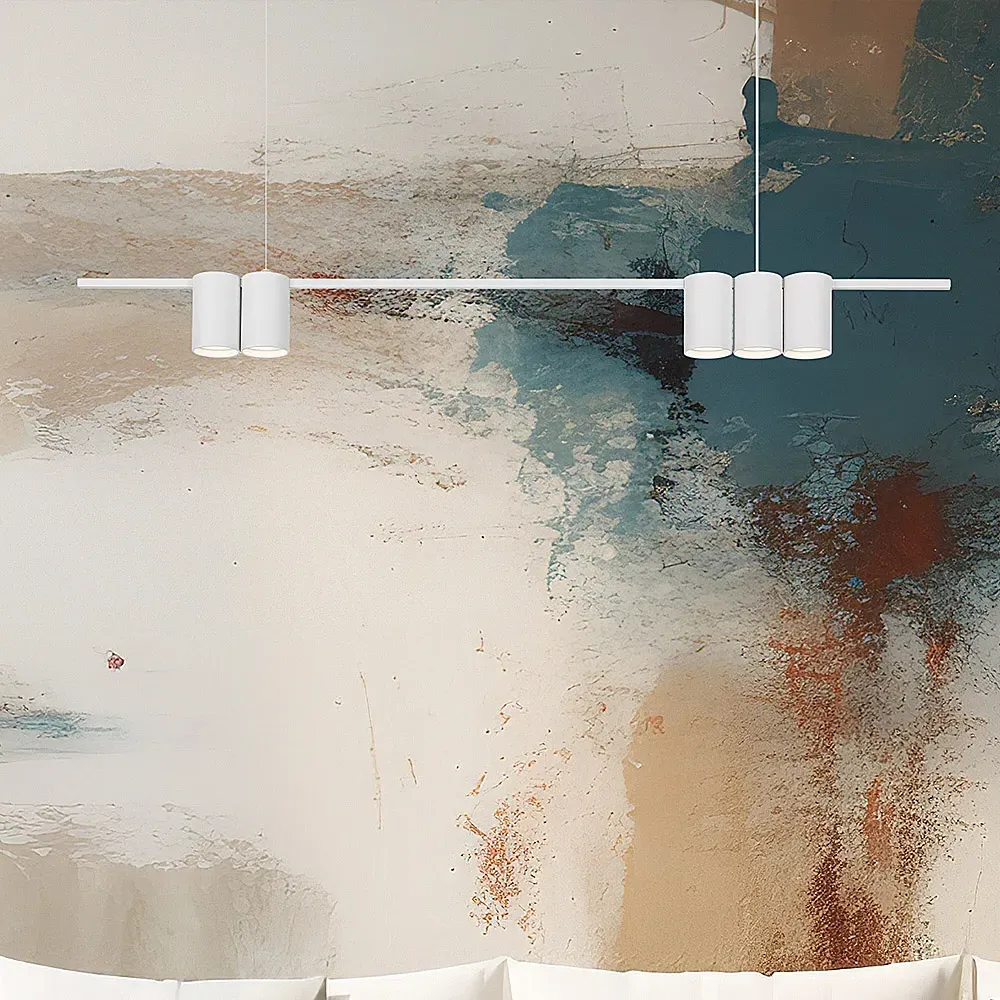 Genesis Strip 5 LED Pendant Light - White