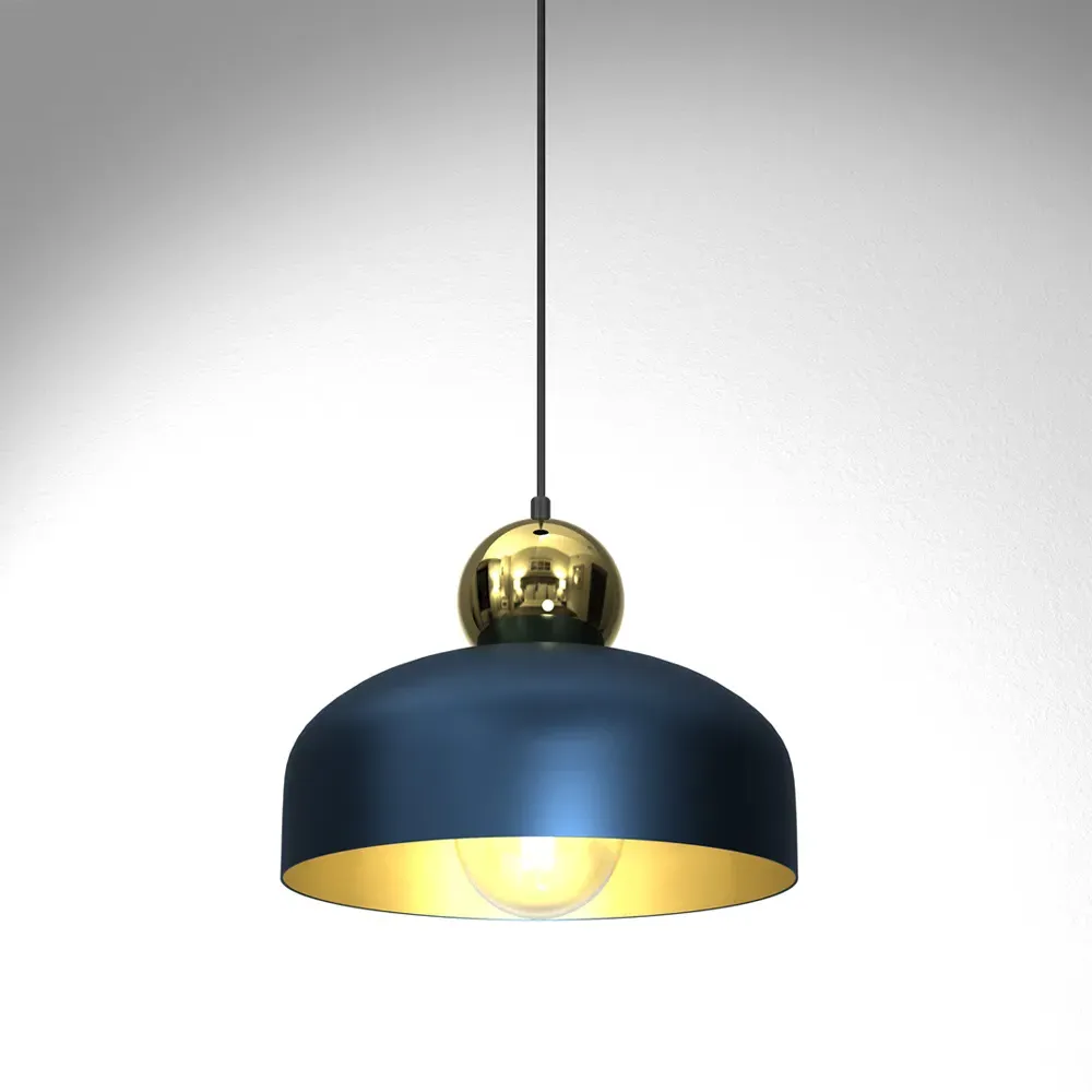 Harald Pendant Lamp - Blue, Metal
