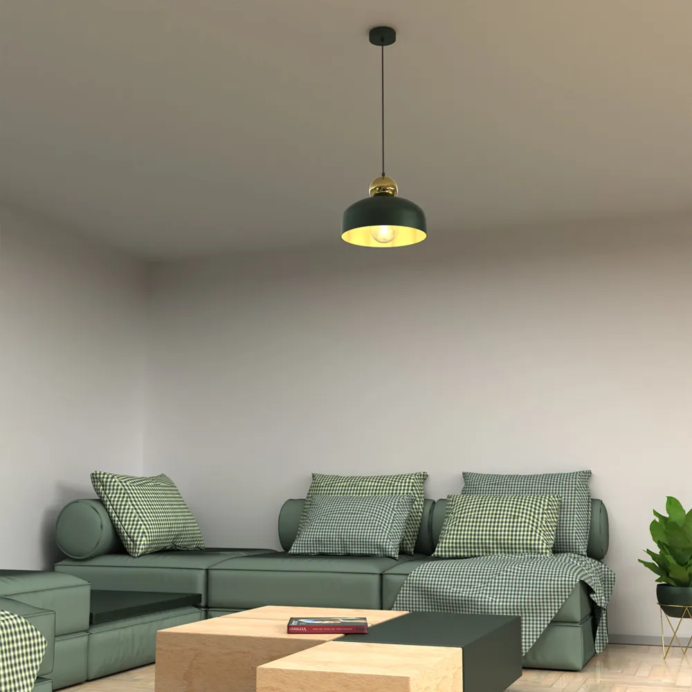 Harald Pendant Lamp - Green, Metal