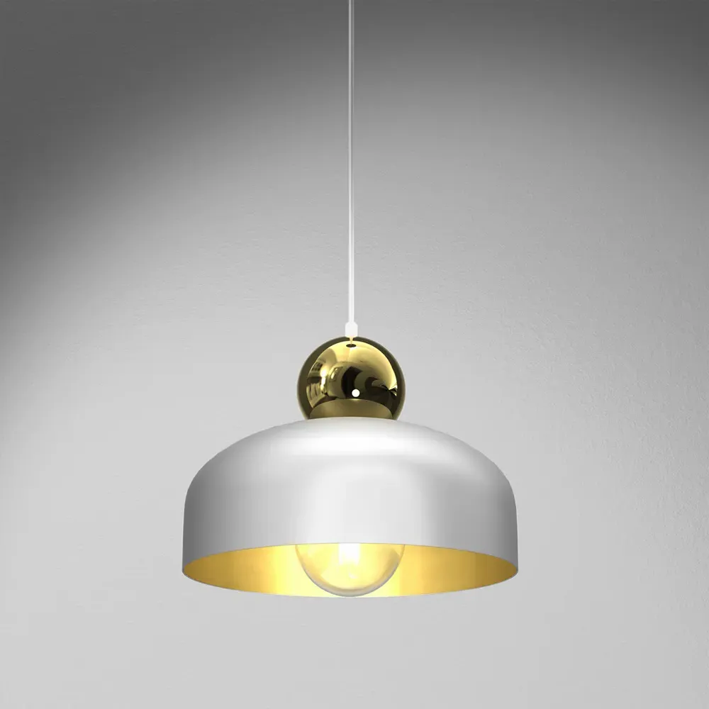 Harald Pendant Lamp - White, Metal