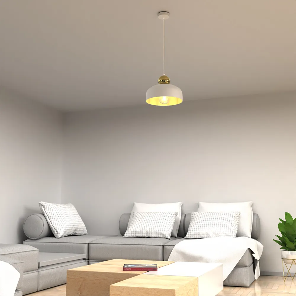 Harald Pendant Lamp - White, Metal