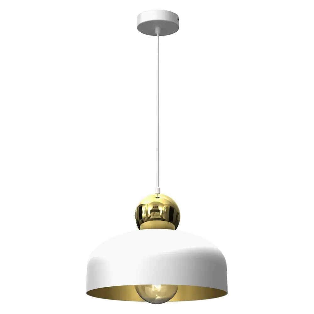 Harald Pendant Lamp - White, Metal
