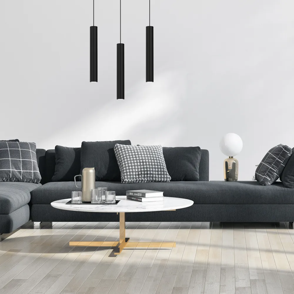 Hudson 3 Pendant Lamp - Black