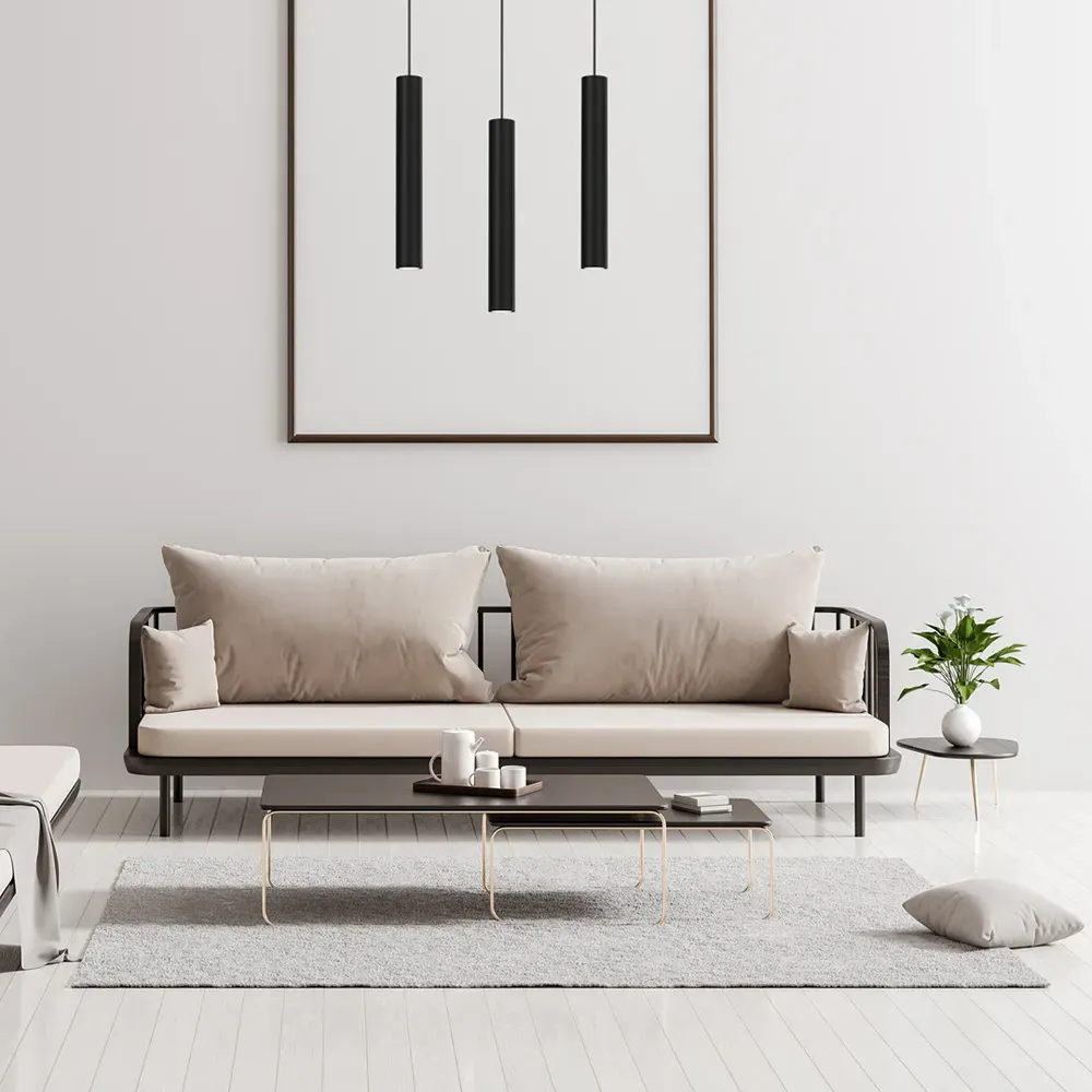 Hudson 3 Pendant Lamp - Black