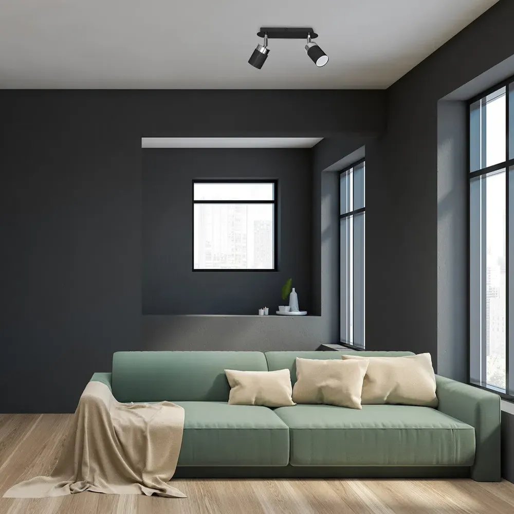 Joker 2 Spotlight Ceiling Lamp - Black, Chrome