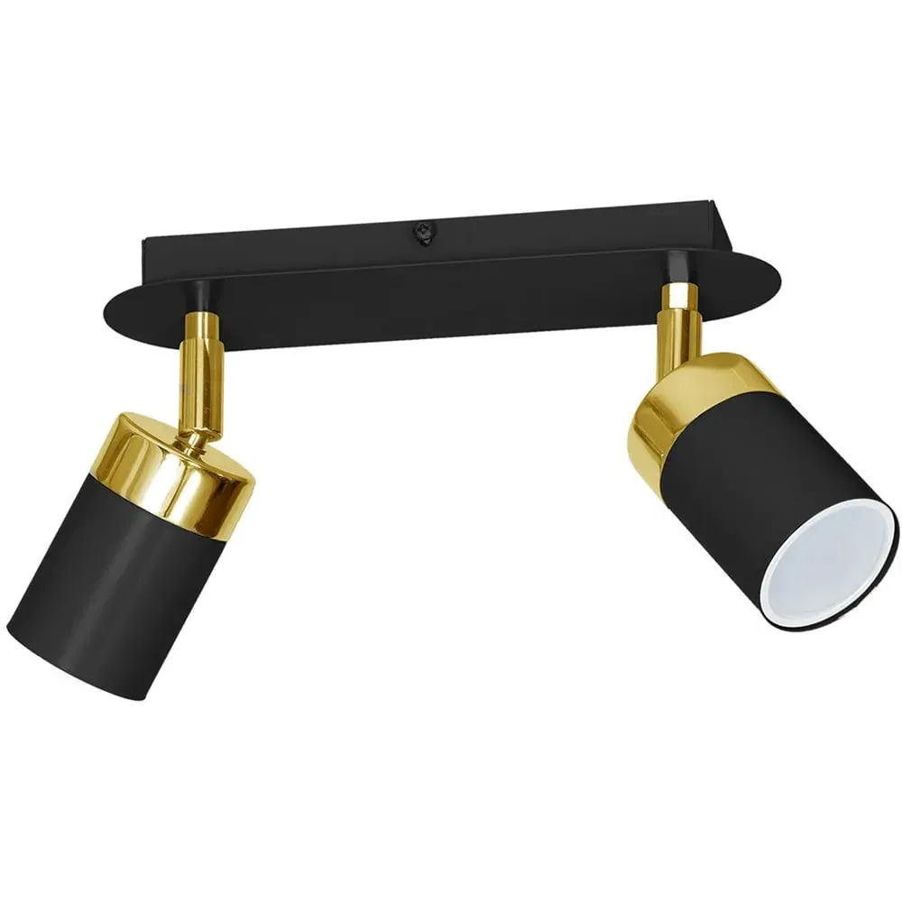 Joker 2 Spotlight Ceiling Lamp - Black, Gold image