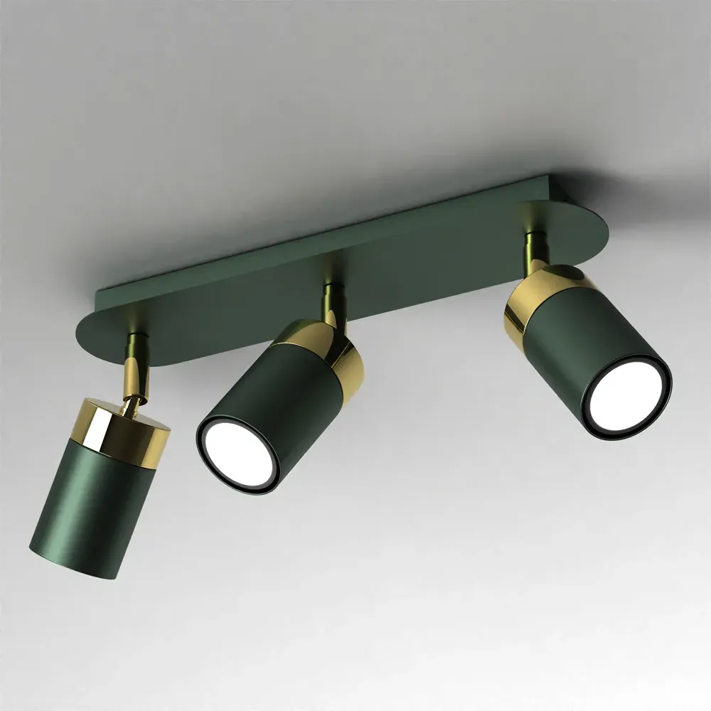 Joker 3 LED Ceiling Light - Green, Gold