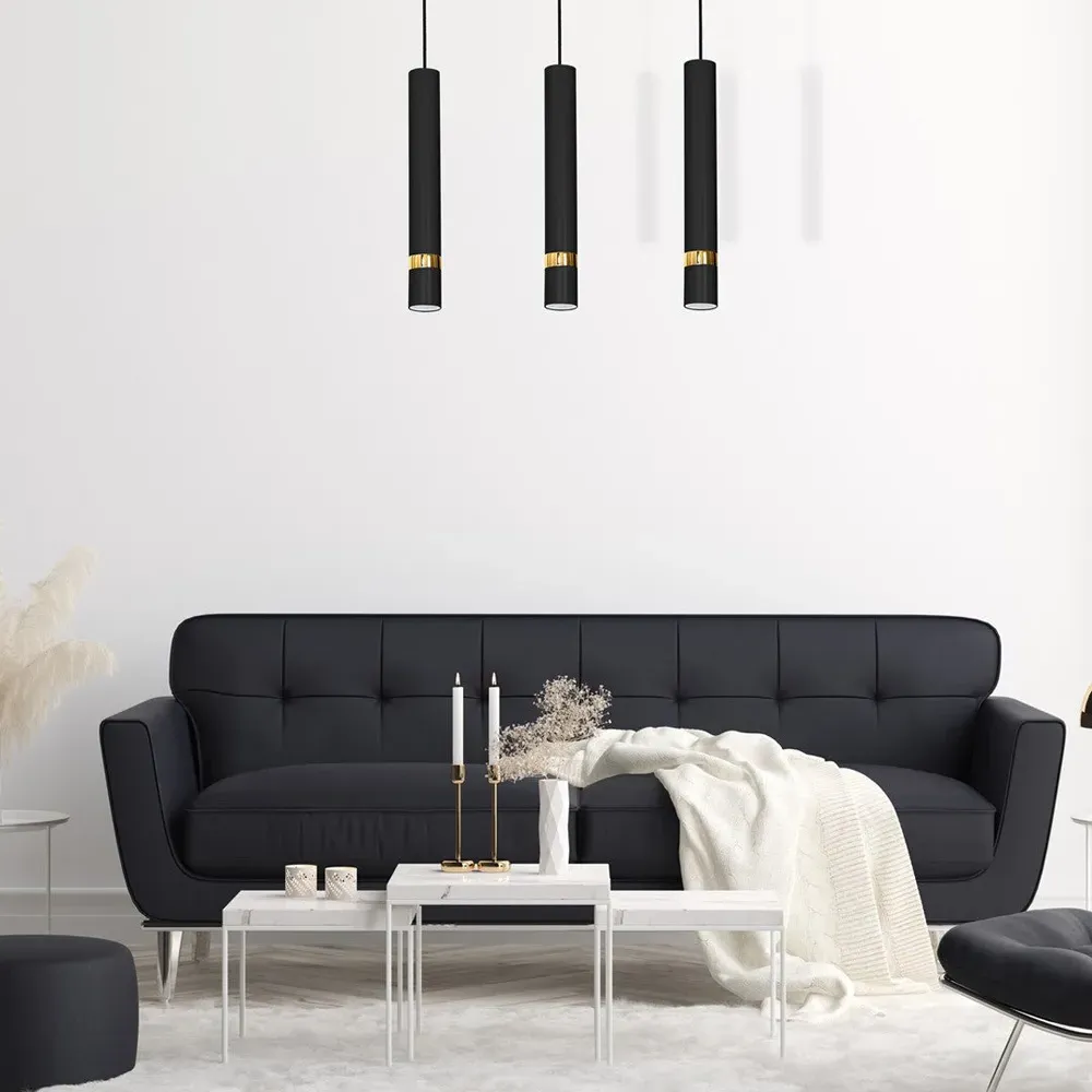 Joker 3-Light Pendant Lamp - Black