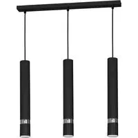 Joker 3-Light Pendant Lamp - Black, Chrome