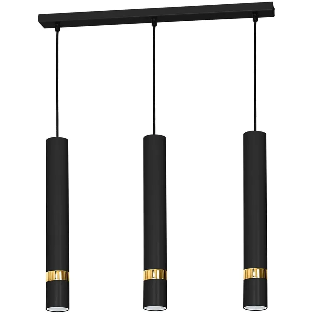 Joker 3-Light Pendant Lamp - Black image