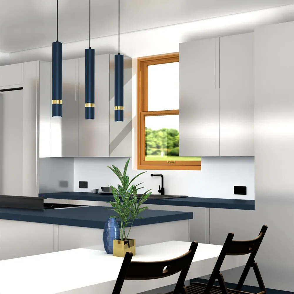 Joker 3-Light Pendant Lamp - Blue