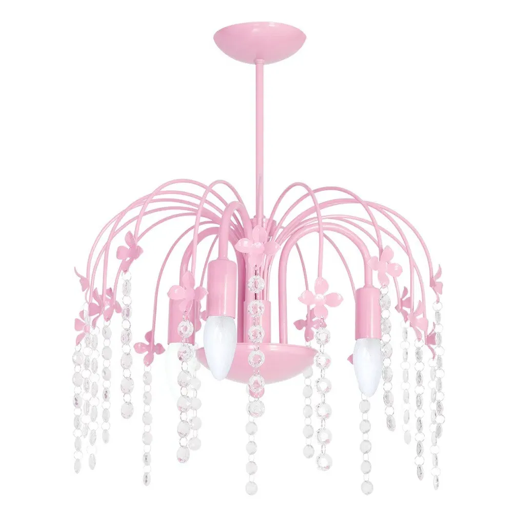 Laura Baby Pink Chandelier - Pink image