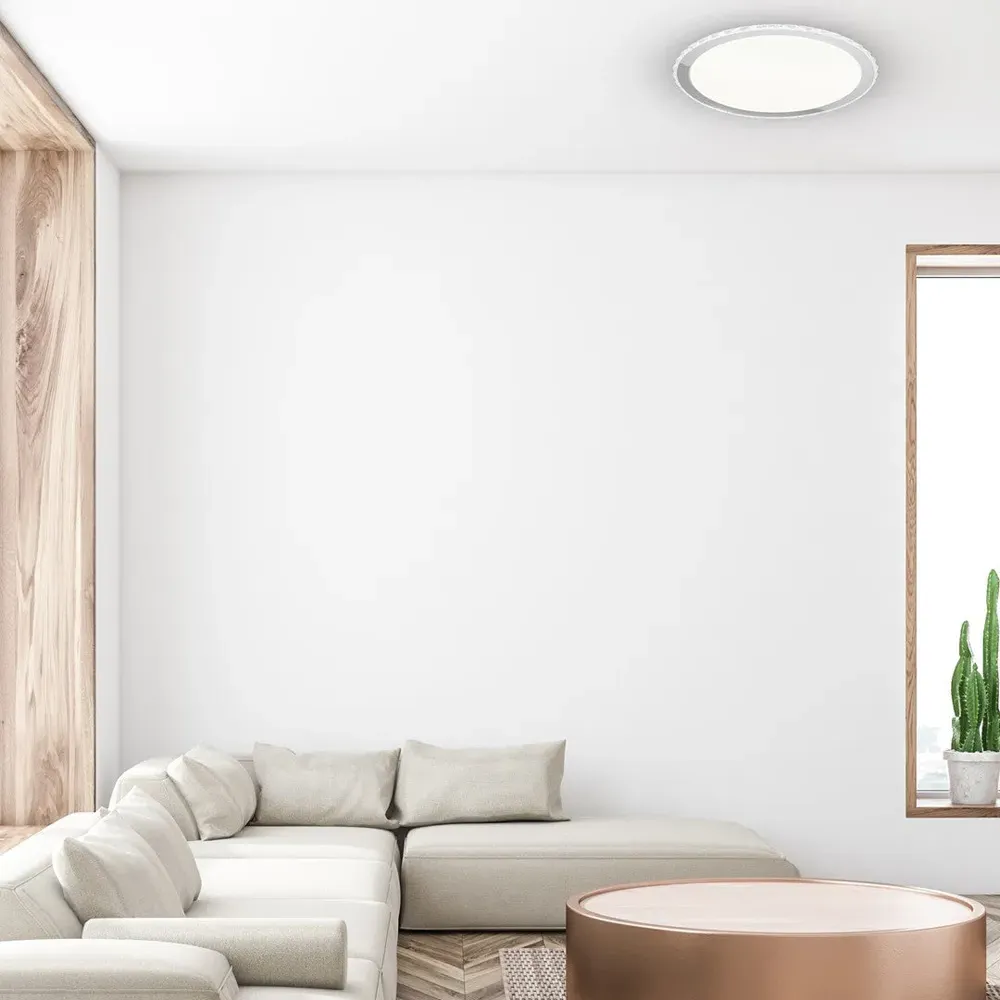 Layla 50cm LED Ceiling Lamp with Remote - White