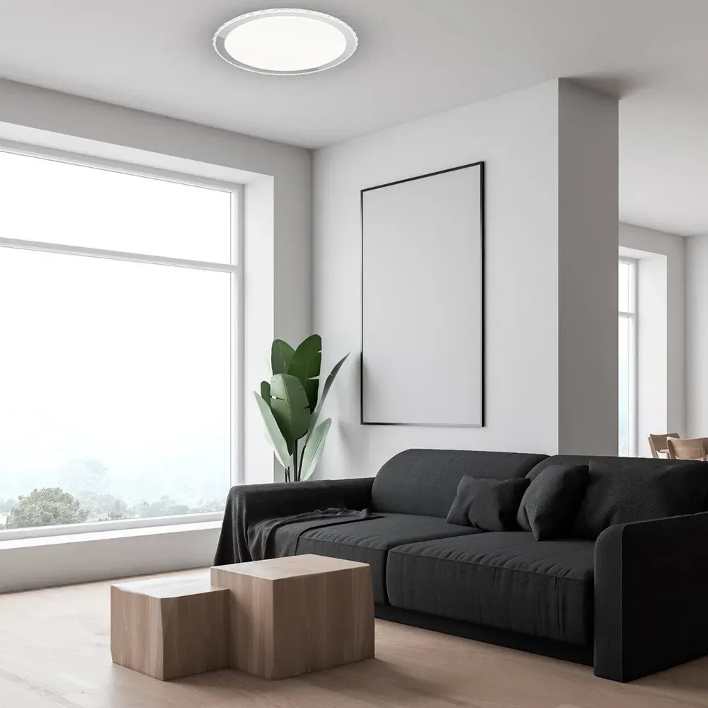 Layla 50cm LED Ceiling Lamp with Remote - White