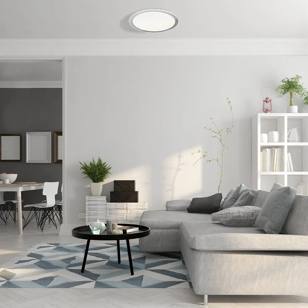 Layla LED Ceiling Lamp with Remote - White