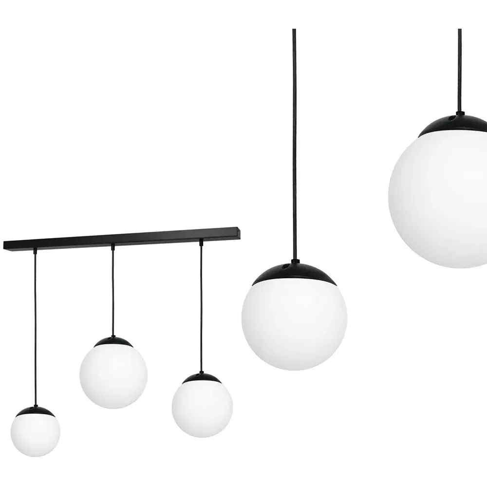 Lima Down Pendant Lamp - Black, Metal