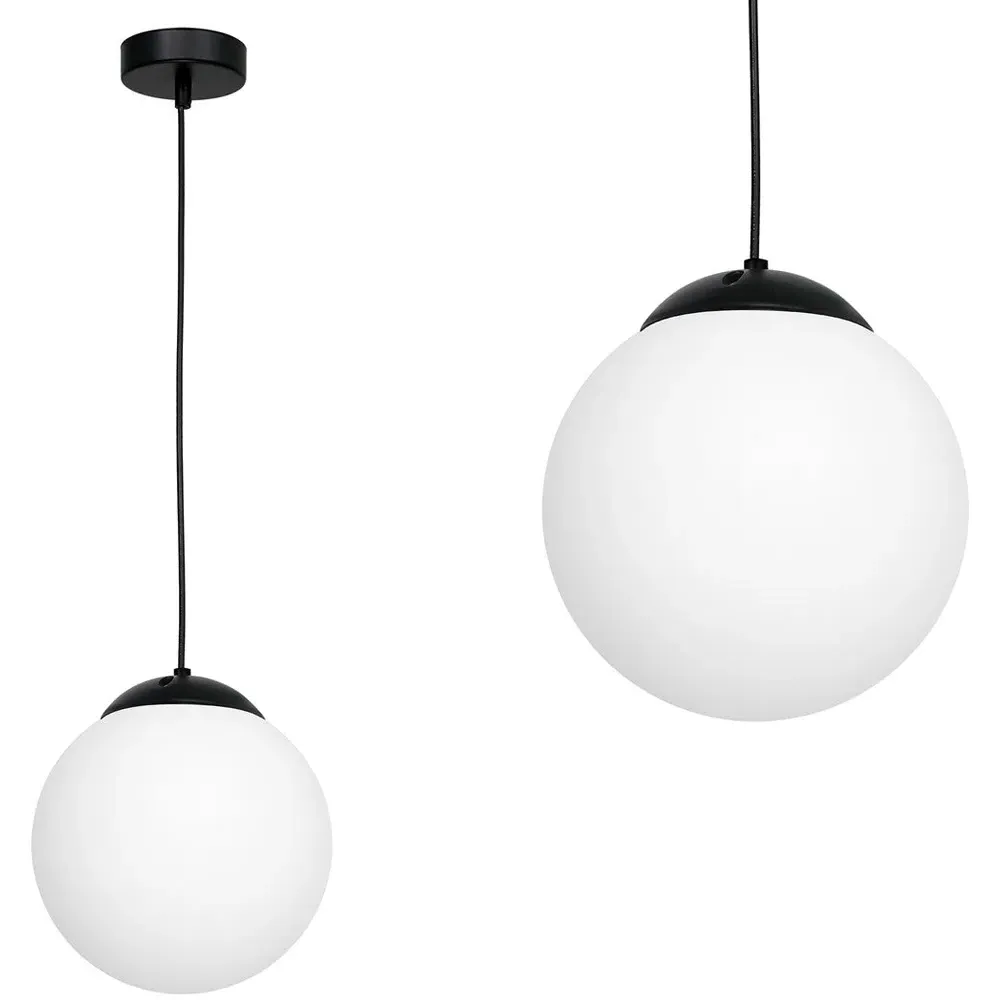 Lima Pendant Lamp - Black, Metal