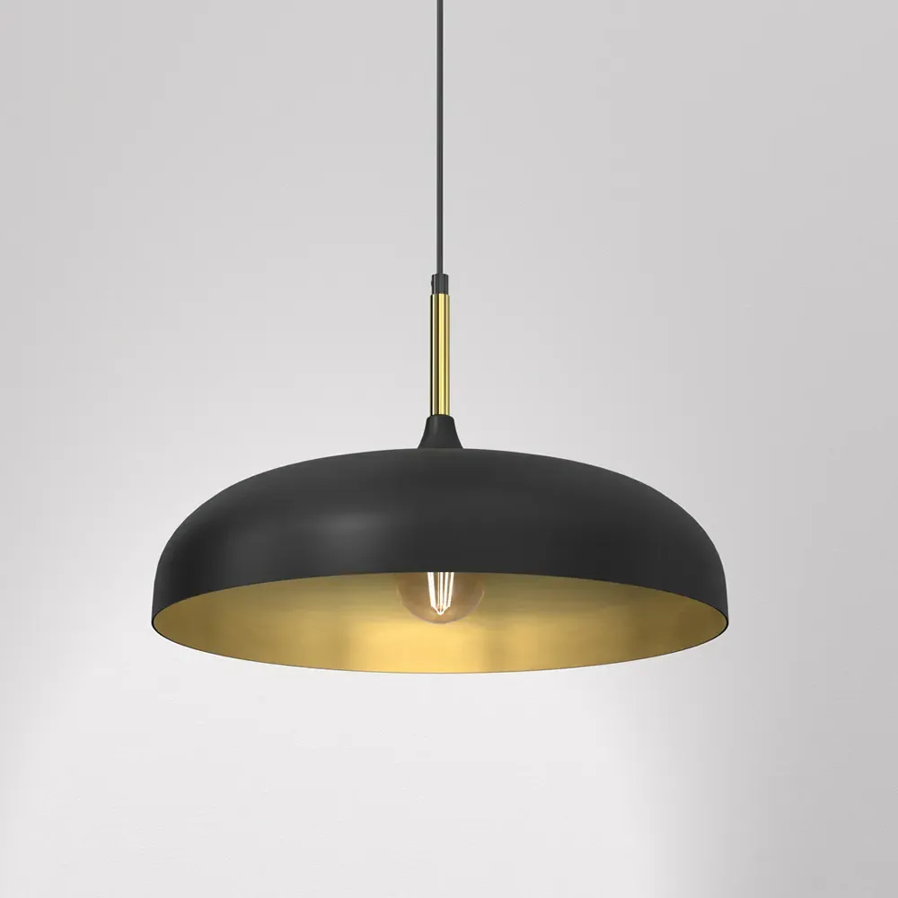 Lincoln Pendant Lamp - Black, Metal