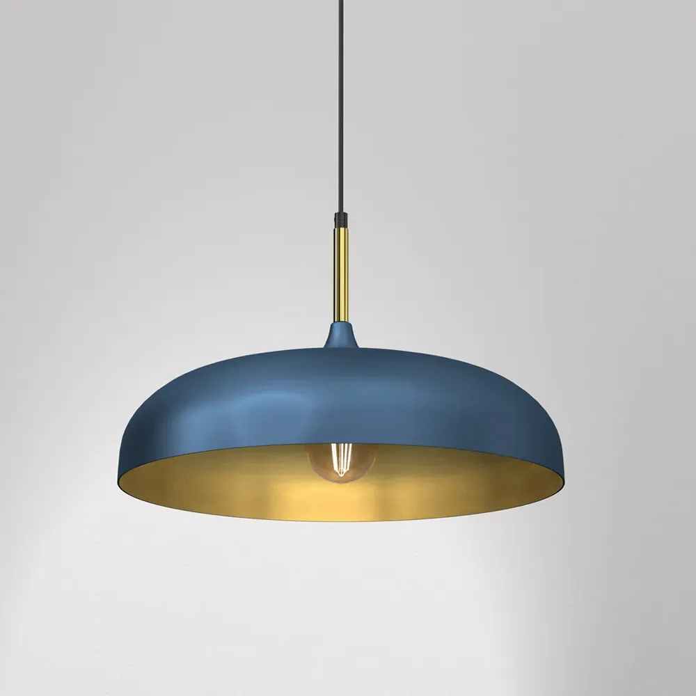 Lincoln Pendant Lamp - Blue, Metal