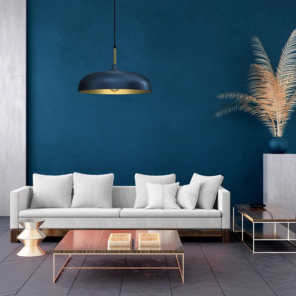 Lincoln Pendant Lamp - Blue, Metal