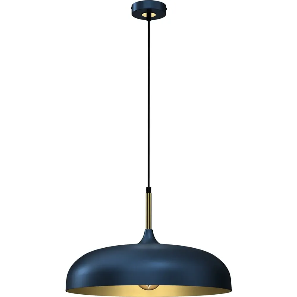 Lincoln Pendant Lamp - Blue, Metal