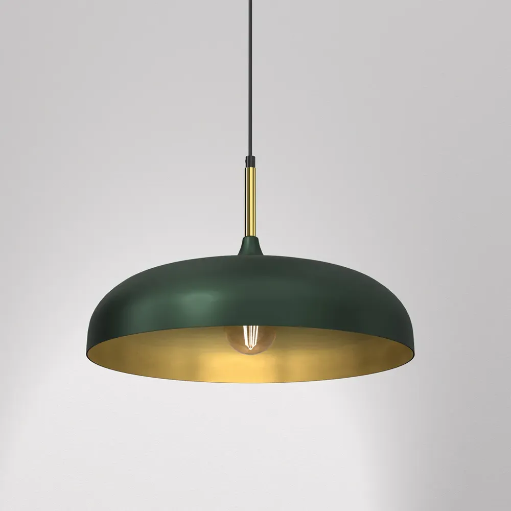 Lincoln Pendant Lamp - Green, Metal