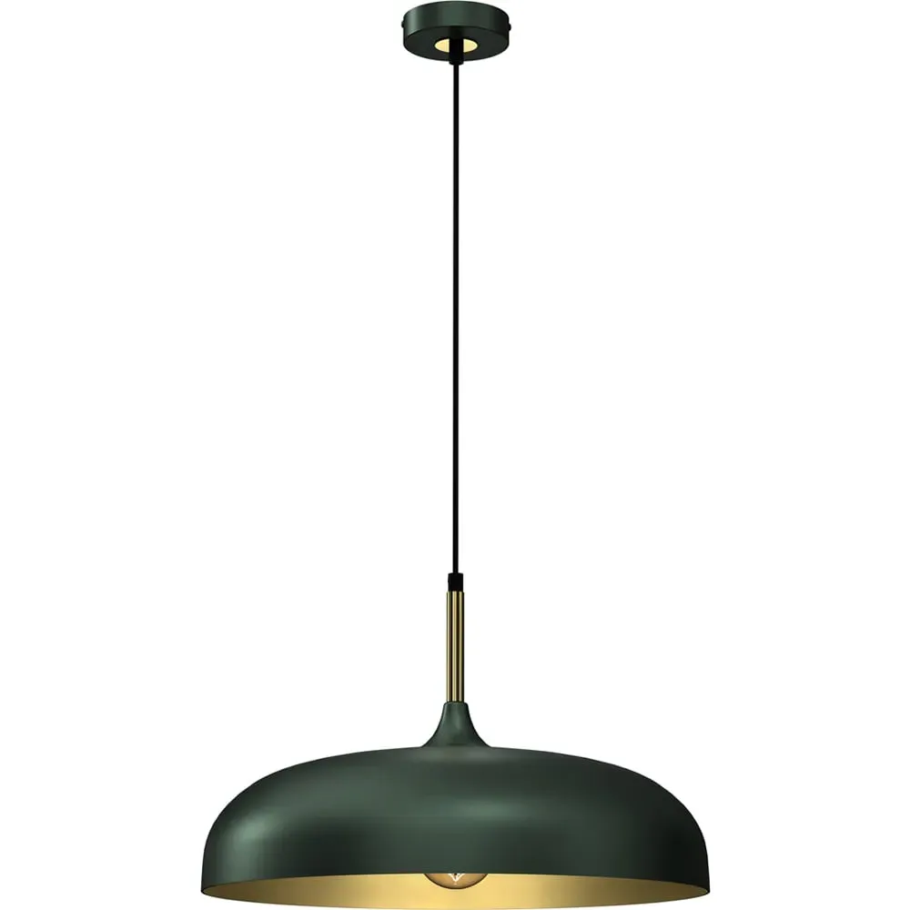 Lincoln Pendant Lamp - Green, Metal image