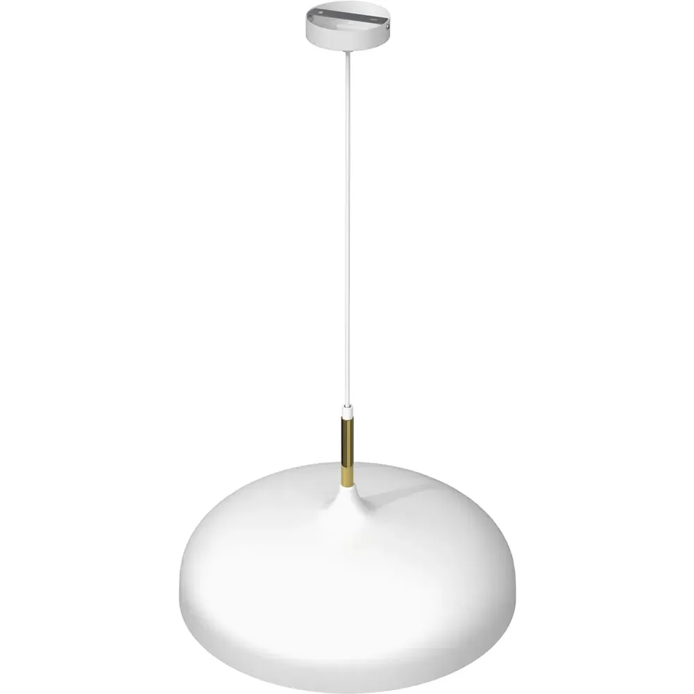 Lincoln Pendant Lamp - White, Metal