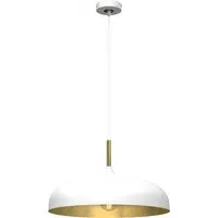 Lincoln Pendant Lamp - White, Metal