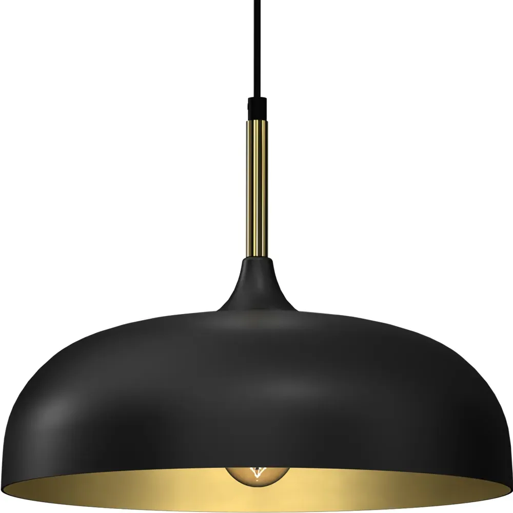 Lincoln Pendant Light with Adjustable Height - Black, Metal