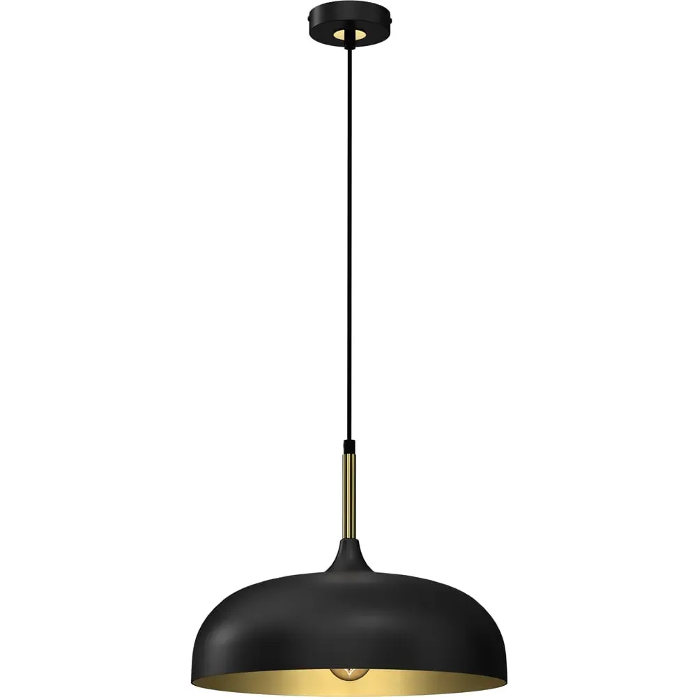 Lincoln Pendant Light with Adjustable Height - Black, Metal