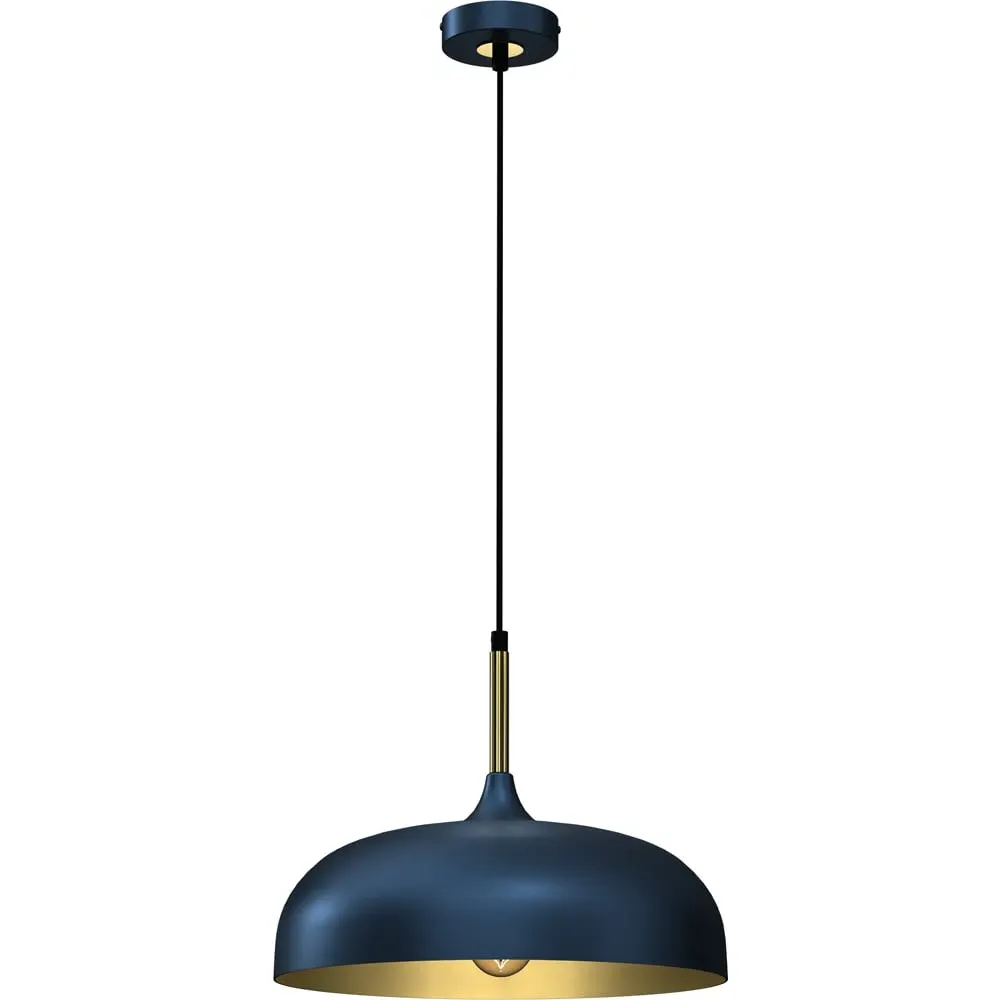 Lincoln Pendant Light with Adjustable Height - Blue, Metal image