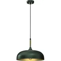 Lincoln Pendant Light with Adjustable Height - Green, Metal