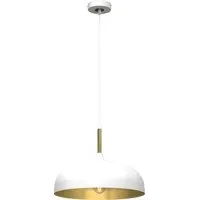 Lincoln Pendant Light with Adjustable Height - White, Metal