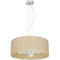 Marshall Pendant Lamp - White, Rattan