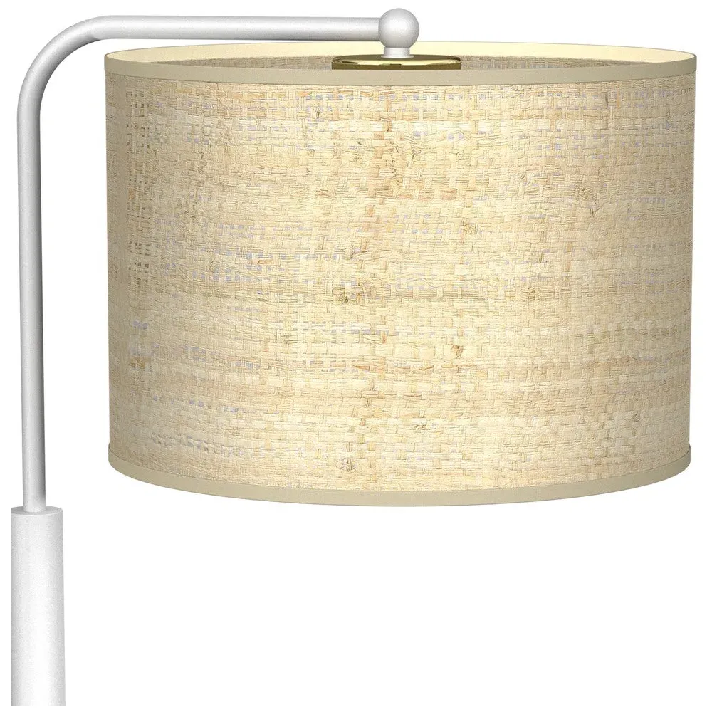 Marshall Table Lamp - White, Rattan