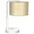 Marshall Table Lamp - White, Rattan