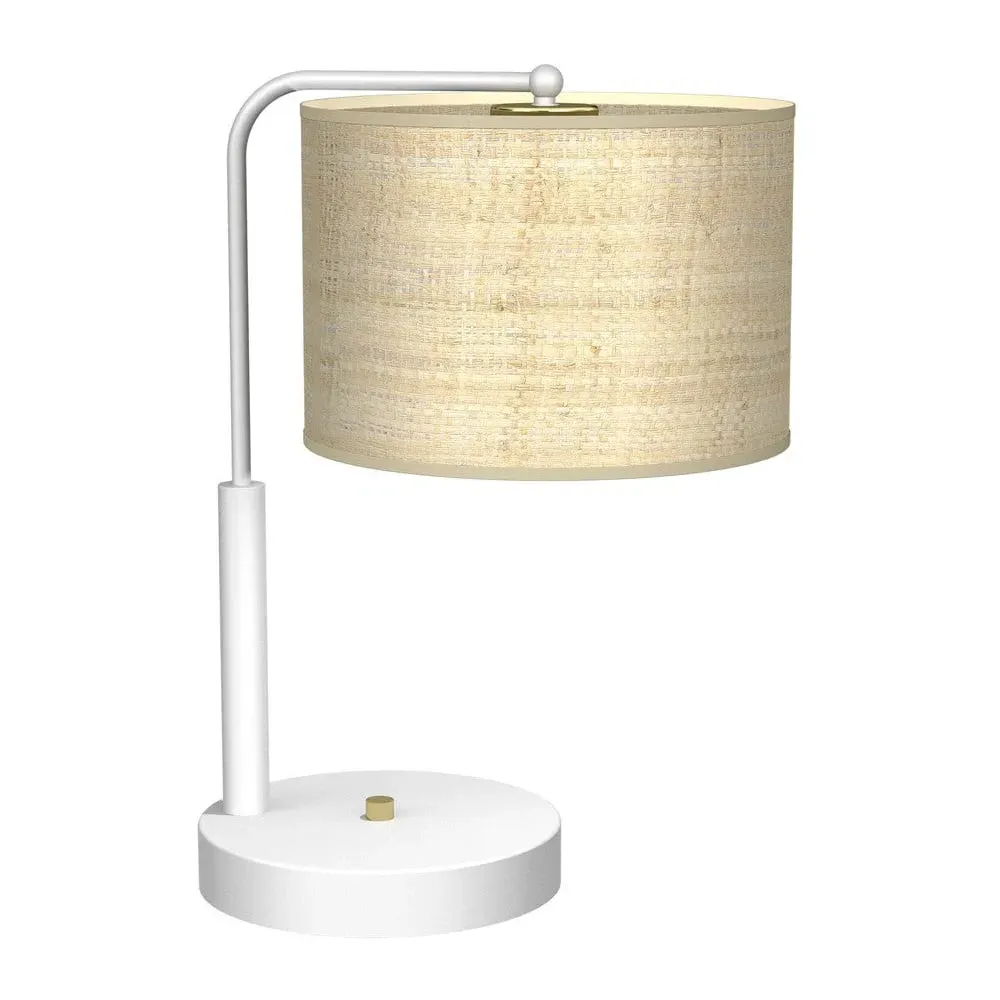 Marshall Table Lamp - White, Rattan image