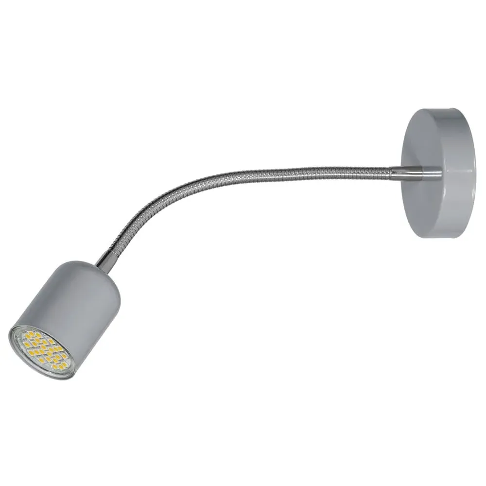 Maxi Wall Lamp with Adjustable Arm - Grey, Metal image