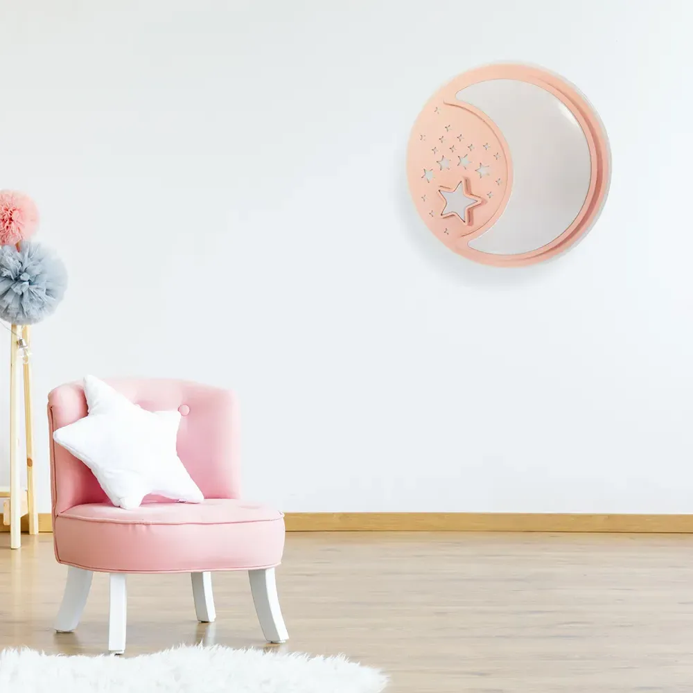 Note LED Ceiling Lamp with Remote Control - Pink