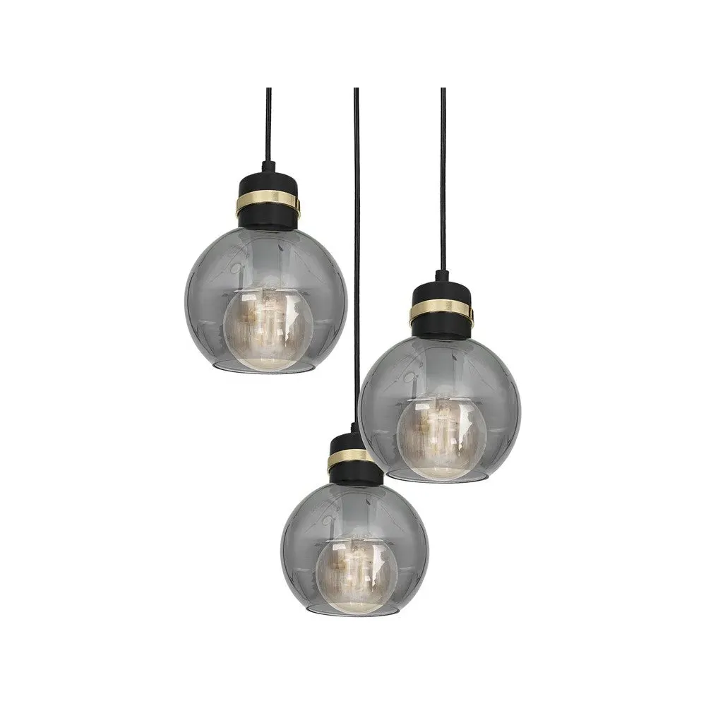 Omega Sphere Pendant Lamp - Black, Glass