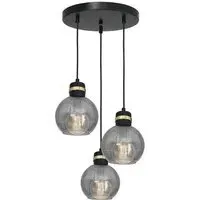 Omega Sphere Pendant Lamp - Black, Glass