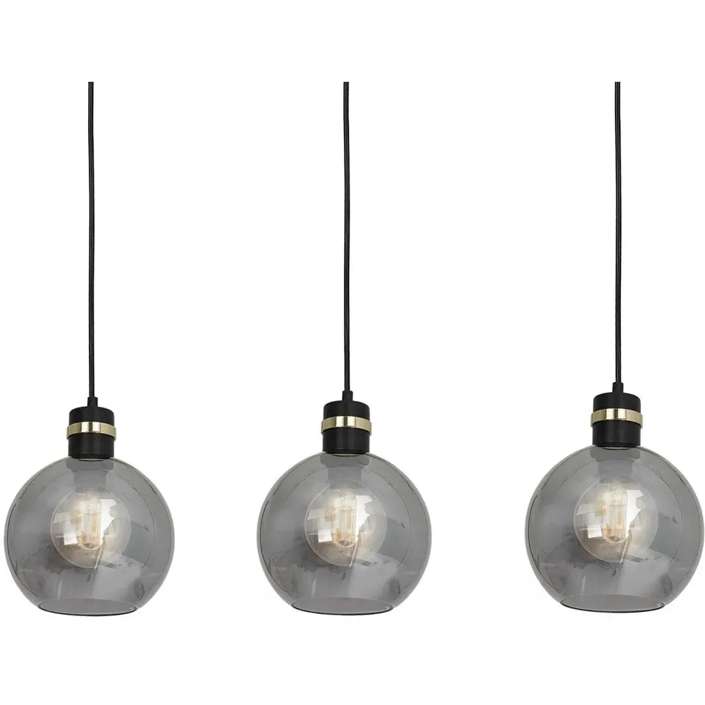 Omega Sphere Pendant Lamp - Black, Glass