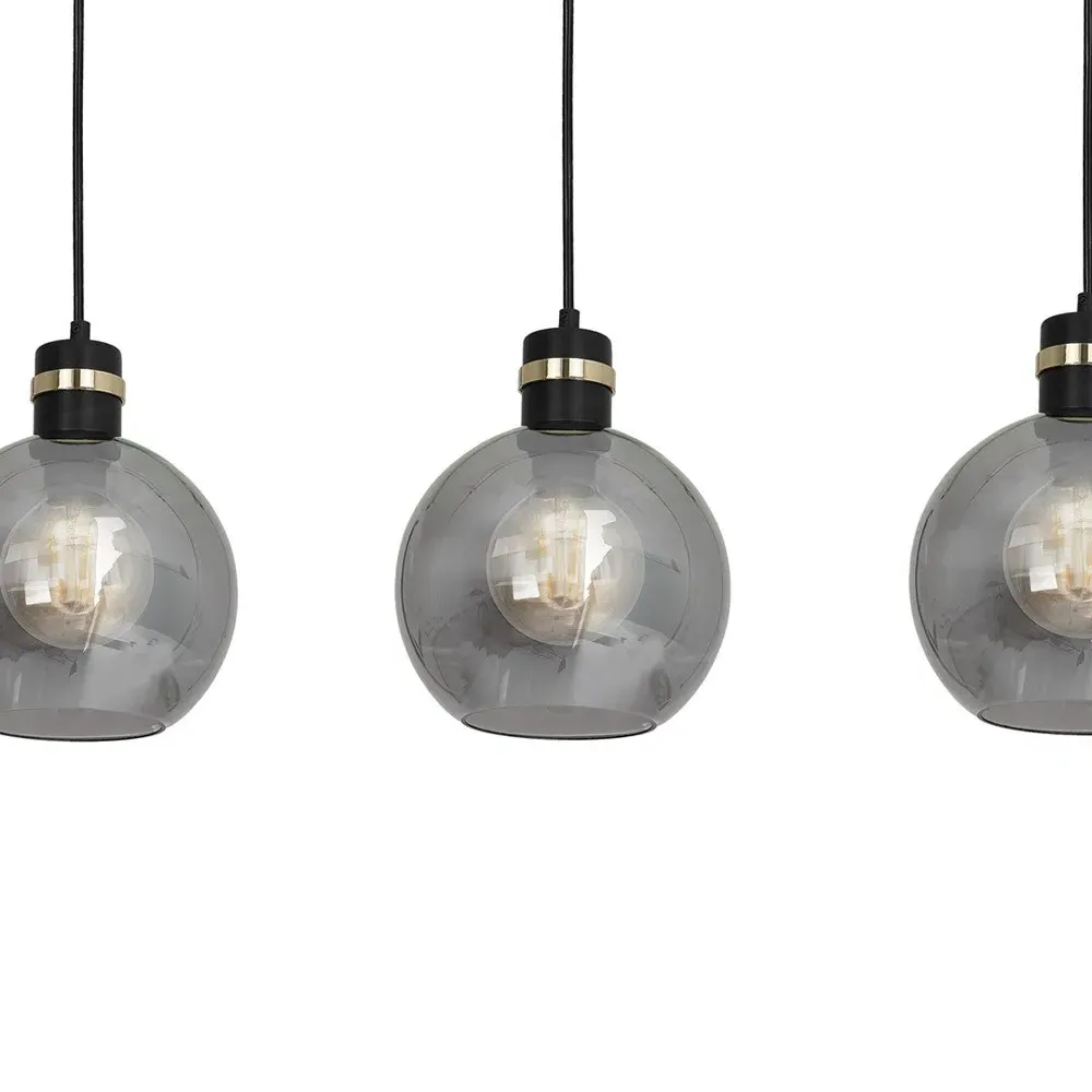 Omega Sphere Pendant Lamp - Black, Glass