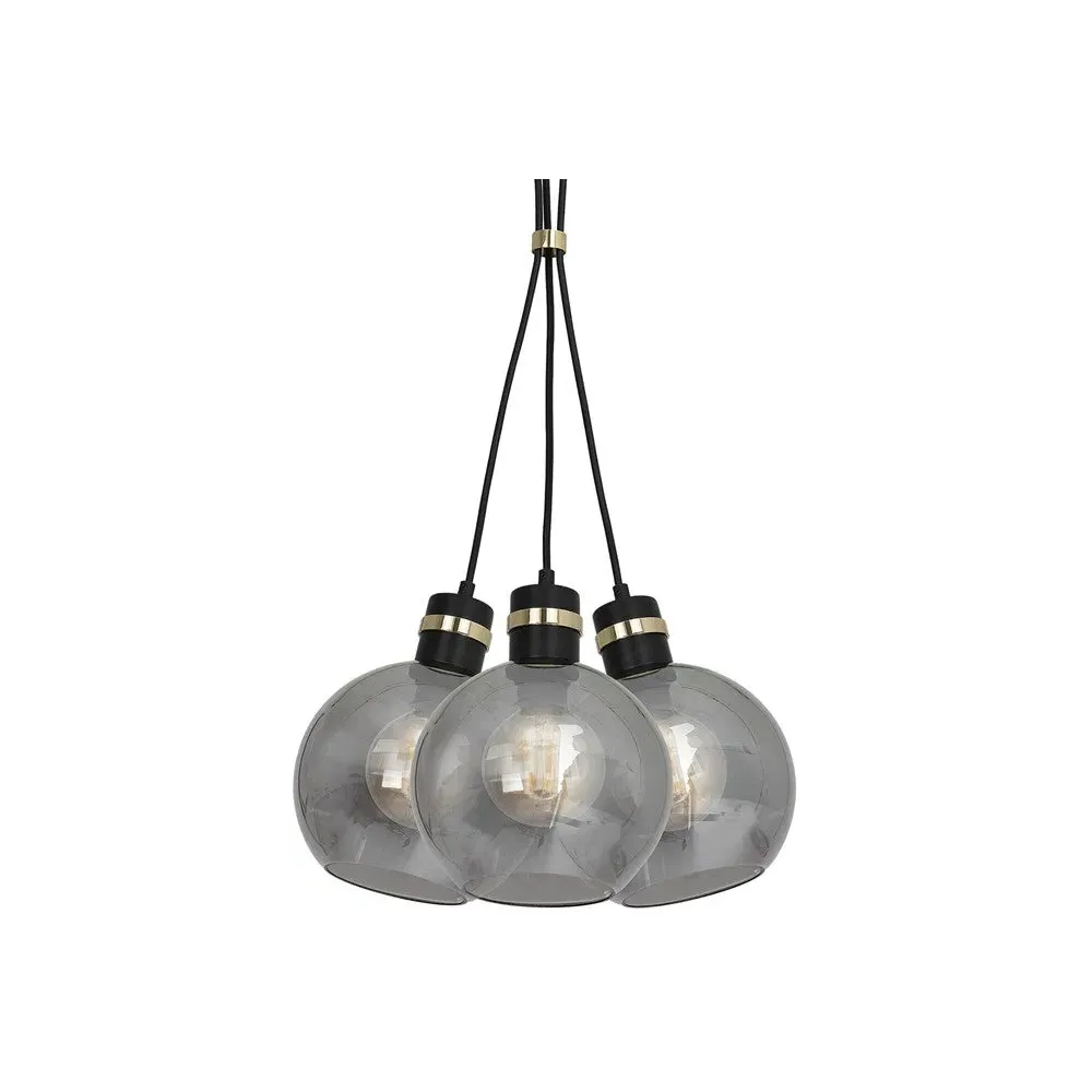 Omega Sphere Pendant Lamp - Black, Glass